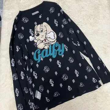 galfy 몬몬 모노그램 올 패턴 긴팔 롱T 중형견 Galfy