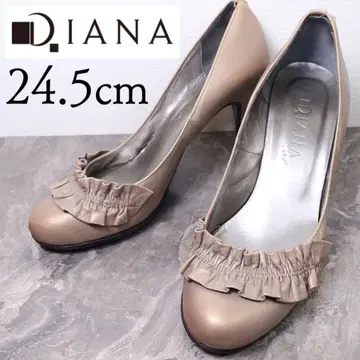 DIANA 다이애나 24.5 프릴 펌프스 브론즈 가죽