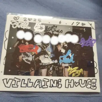 VILLANS HOUSE 단체 와이드 폴라로이드 (친필 사인)