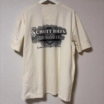SCHOTT BROS. GLAD HAND 콜라보 헨리넥 티셔츠
