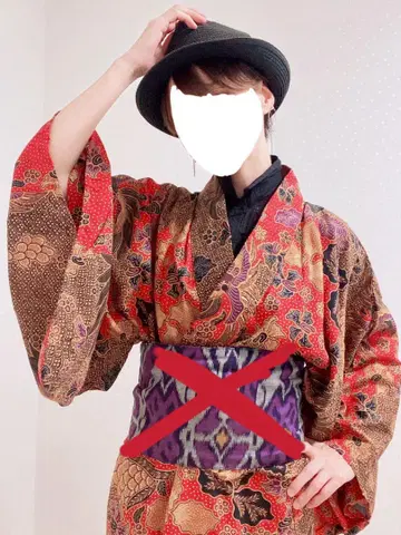 엘로데오 남성용 유카타와 오비 세트