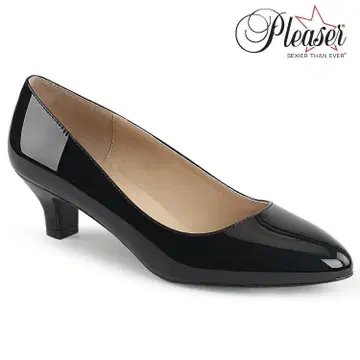Pleaser 블랙 펌프스 Pleaser 5cm 힐 빅 사이즈