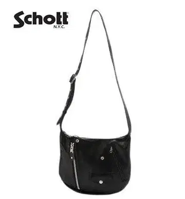 미사용 새상품 Schott (샷) 라이더스 숄더백 블랙