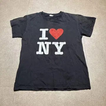 I love ny 아이러브뉴욕 반팔 티셔츠 블랙 USA 델타