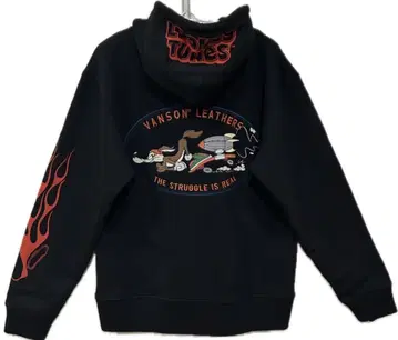 VANSON x 루니 툰 자수 지퍼 후드티 L