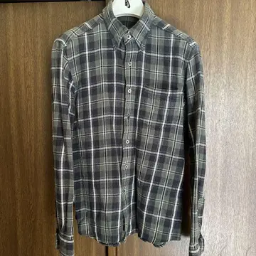 SOPHNET. 체크 무늬 긴팔 셔츠 S