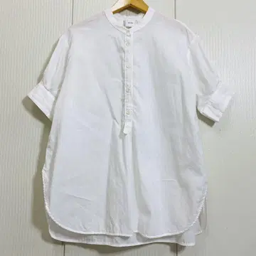 새상품급 Spick & Span HERDMANS 턱 슬리브 셔츠