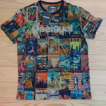 [미사용] Desigual 프린트 티셔츠 L