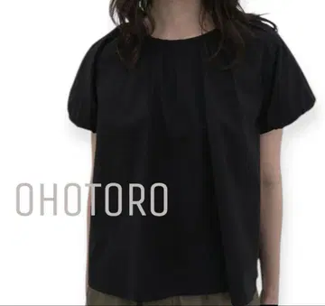 OHOTORO mello blouse 퍼프 블라우스 블랙