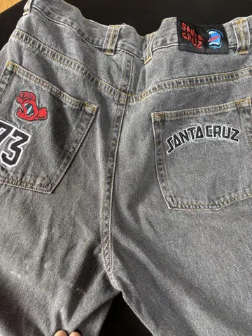 SANTA CRUZ 자수 데님 팬츠 73
