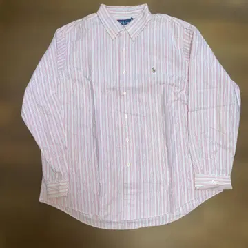 Ralph Lauren 핑크 스트라이프 와이셔츠 2XL