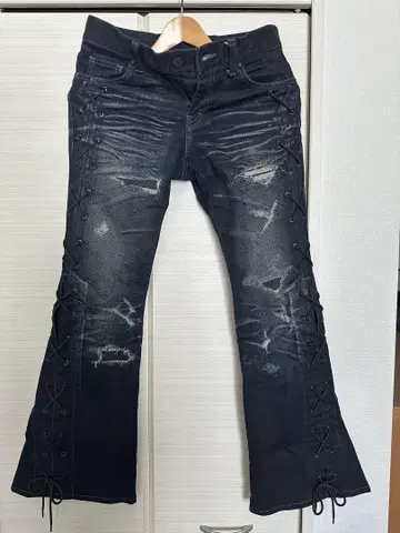 토네이도 마트 한정판 레이스업 벨보텀