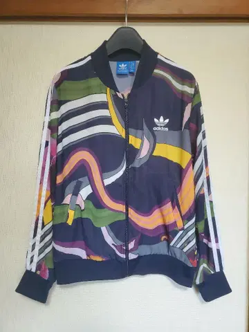 adidas 트랙 자켓 꽃무늬