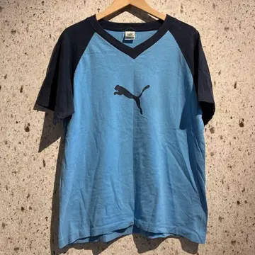 80s-90s PUMA V 넥 래글런 티셔츠 푸마 빈티지