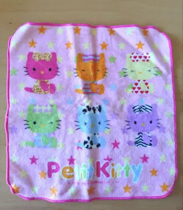 [레어] PetitKitty 키티 헬로키티 레트로 헤이세이 희귀 손수건