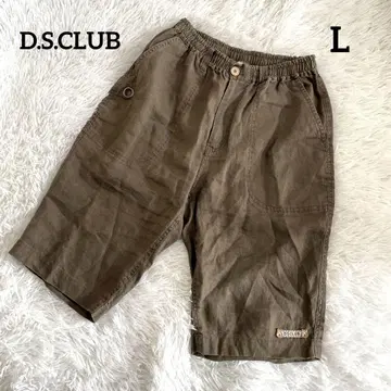 [ D.S.CLUB ] 린넨 100% 오버 사이즈 하프 팬츠 넉넉한 핏