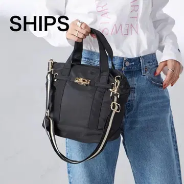 [미사용 새상품] SHIPS 숄더백 라인 테이프 그레이