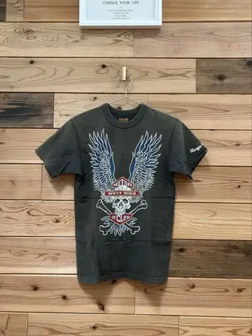WEST RIDE 스컬과 날개의 T셔츠