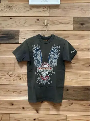 WEST RIDE 스컬과 날개의 T셔츠