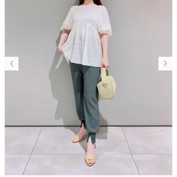 새상품 PLST 플라스테 시어 볼륨 슬리브 블라우스 Theory 띠어리