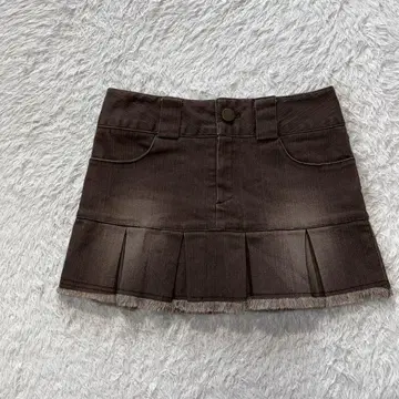 [새상품급] Y2K 00년대 그런지 다크코어 데님 미니 스커트 빈티지