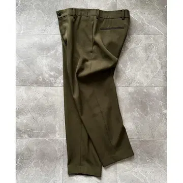 ATON BACK SATIN BASIC PANTS 울 슬랙스