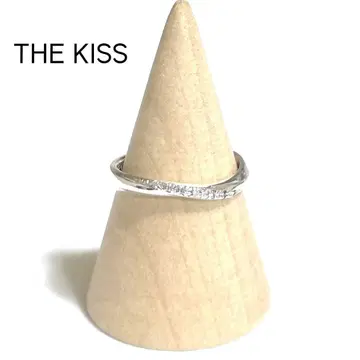 THE KISS 실버 다이아몬드 반지 9호 (새상품급)