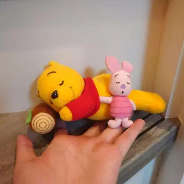 디즈니 블루 블루 진동 푸우 피글렛 봉제 인형