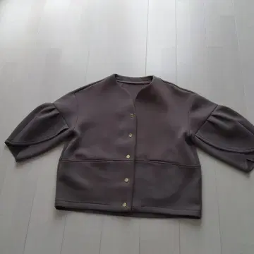 그레이 노카라 자켓 ONESIZE