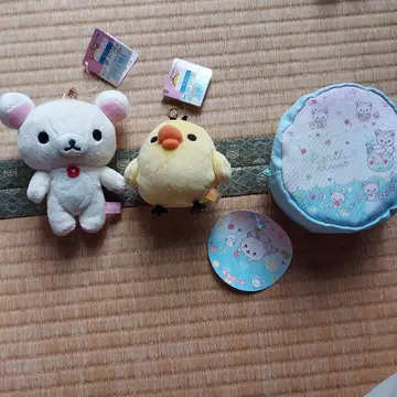 새상품 리락쿠마 병아리 매달린 봉제 인형 파우치