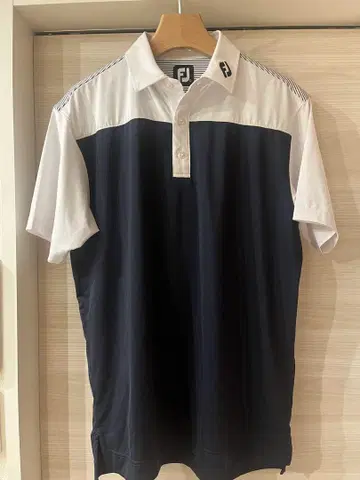 FJ 네이비 화이트 피케 셔츠 새상품급