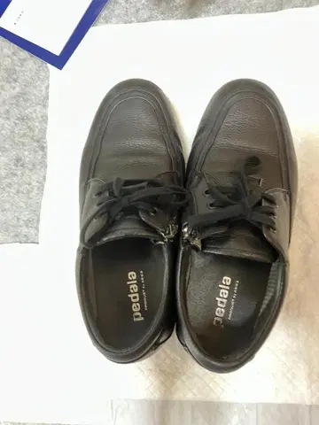 pedala 블랙 레이스업 슈즈