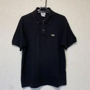 LACOSTE 블랙 피케 셔츠 L