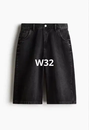 H&M 슈퍼 배기 핏 쇼츠 슈퍼배기 W32