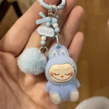 라부부 Labubu 키링 라이트 블루 귀여운 인기