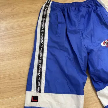 FUBU 나일론 팬츠 파란색 스트라이프