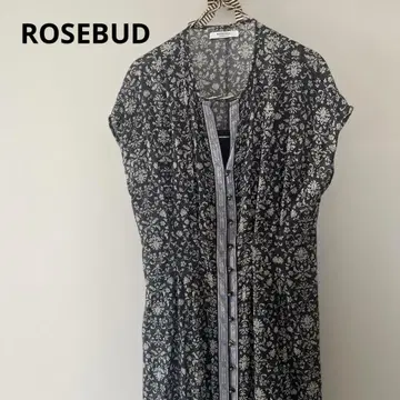 ROSEBUD 롱 원피스 꽃무늬 프리 사이즈 이너 포함