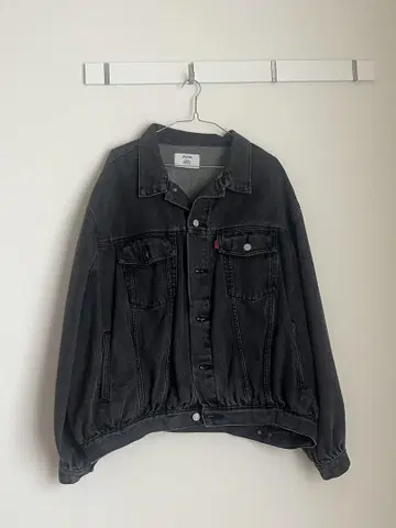 jouetie 블랙 데님 자켓