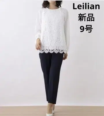[미사용 새상품] Leilian 레이스 블라우스 9호