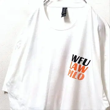 길단 WFU LAW PILO 폴 페스티벌 T셔츠 화이트 XL 구제 의류
