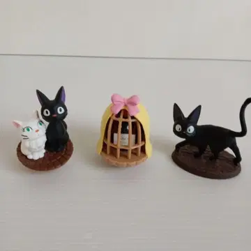 지브리 마녀 배달부 키키 지지 & 릴리 새 바스켓 지지 기립 인형