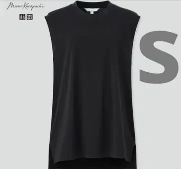 새상품 레어 마메크로구치 에어리즘 코튼 오버 사이즈 T 슬리브리스 S