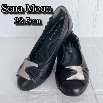 [새상품급] Sena Moon 소가죽 펌프스 발레 슈즈 22.5cm 블랙