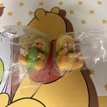 디즈니 스토어 곰돌이 푸 가챠가챠 바나나 멜론