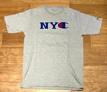 Champion NYC점 한정판 로고 T셔츠 XL 사이즈 그레이