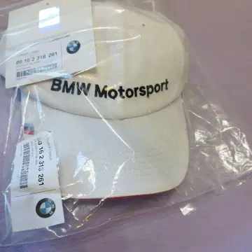BMW Motorsport 화이트 캡 원사이즈