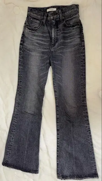 MOUSSY 그레이 슬림핏 데님 팬츠