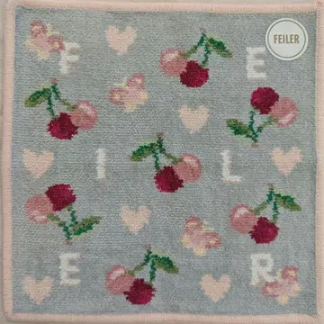 페이러 손수건 미사용 새상품 Keep Smiling Cherry