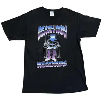 Death Row Records USED 프린트 티셔츠 힙합