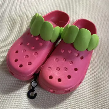 EVA 수지 이치고 딸기 샌들 핑크 M 사이즈 23cm~24cm 1켤레
